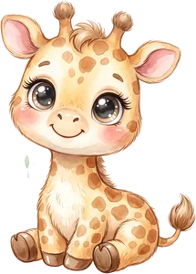 Baby giraffe from the Safari clipart pack