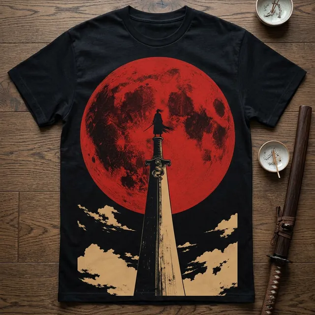 Samurai shirt design — mockup