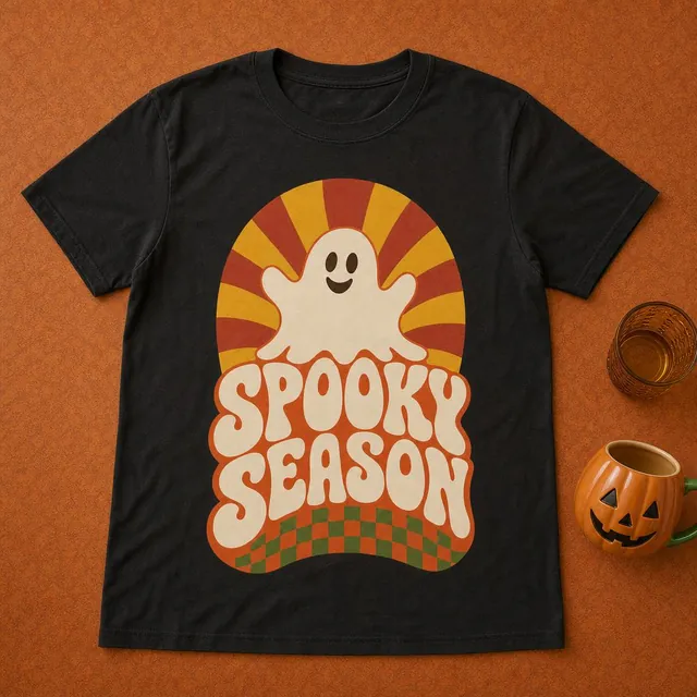 Spooky Season shirt design — mockup